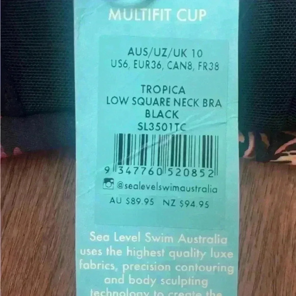 NWT Sea Level Troppica Two Piece Bikini Women’s Sz 6 Floral Beach Swimsuit‎ - Picture 11 of 16